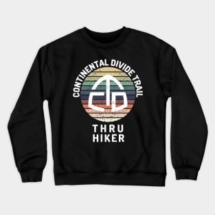 Continental Divide Trail Thru Hiker Sunset all white Crewneck Sweatshirt